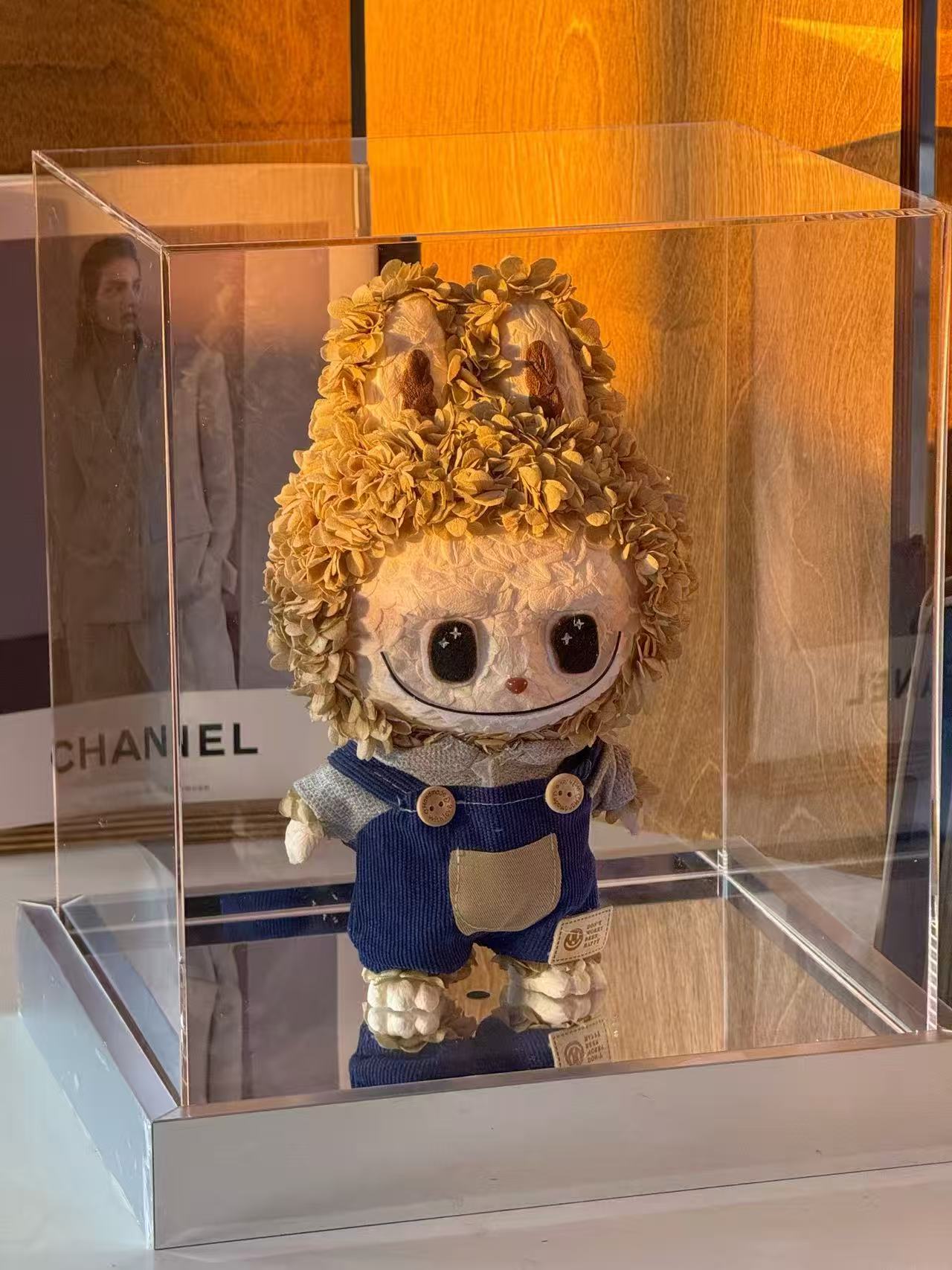 Handmade Preserved Flower LABUBU Plush β Unique Gift for Birthday & Valentine's Day