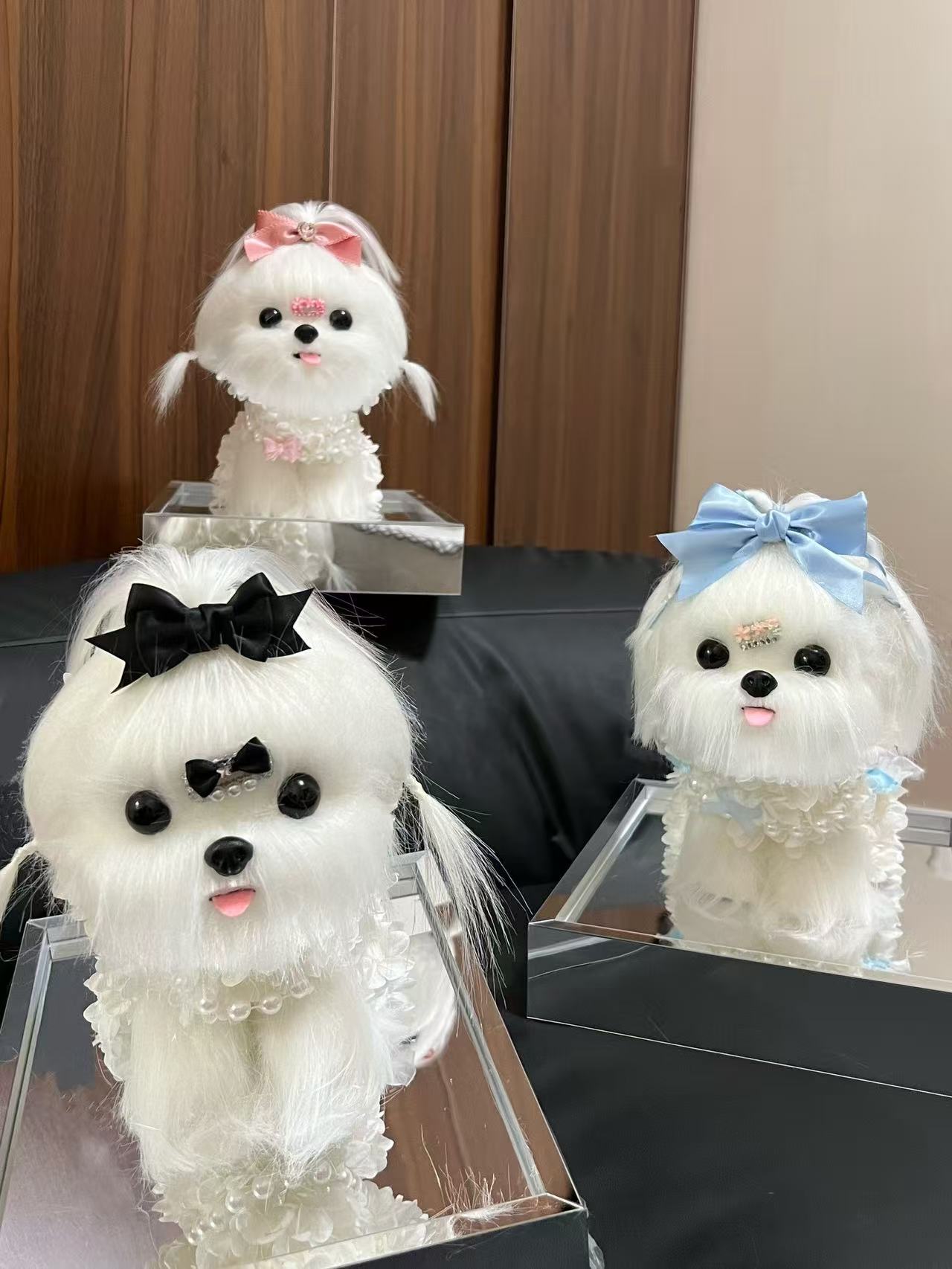 Eternal Floral Maltipoo: Hand-Crafted Preserved Flower Dog