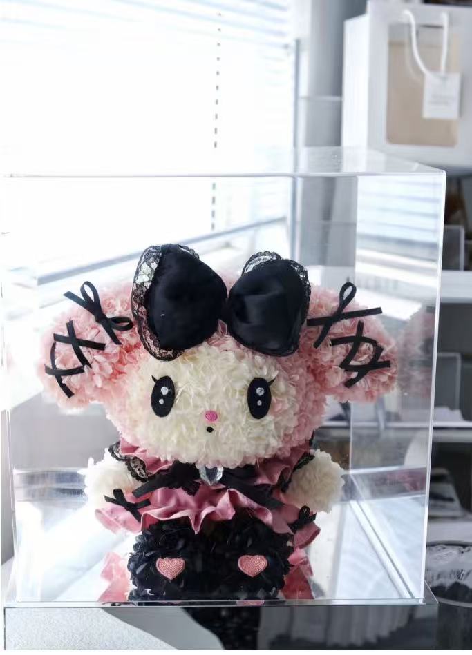 Handmade Pink My Melody Preserved Flower -Luxury Valentine's Day Gift for Her
