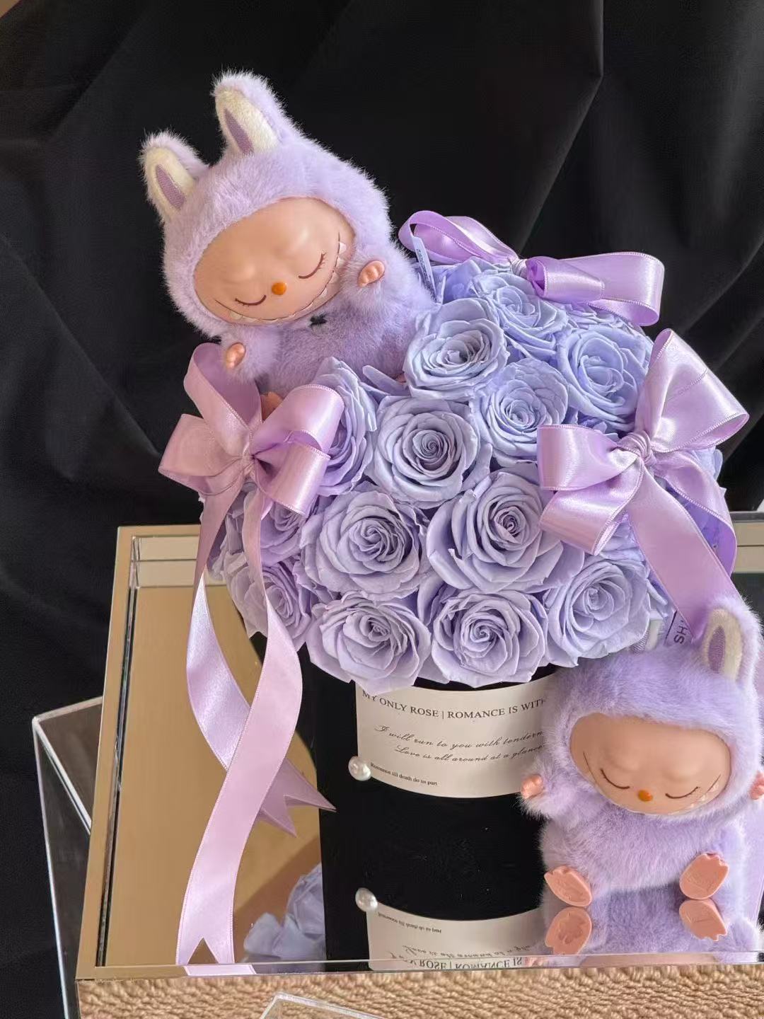 Preserved Rose Box- labubu