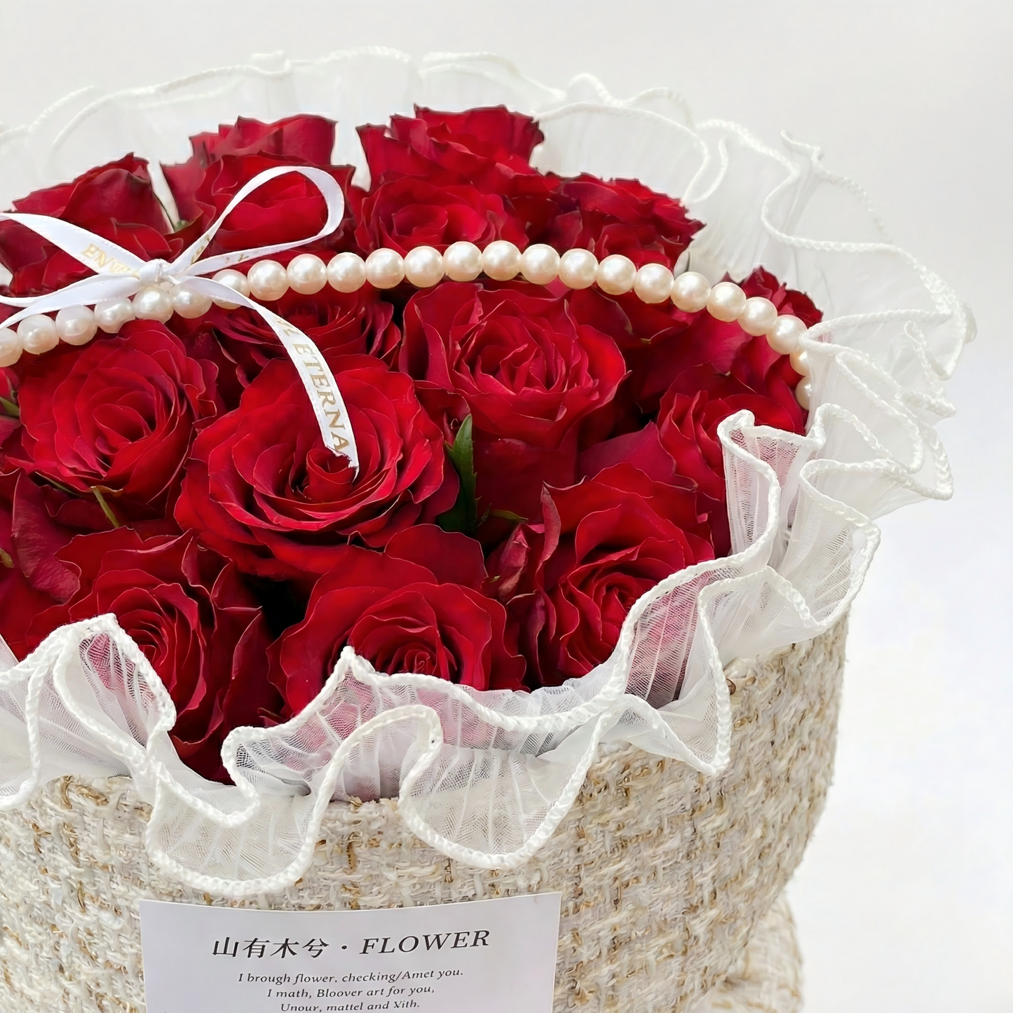 Fresh Red Roses Bouquet Handcrafted Floral Arrangement for Celebrations
