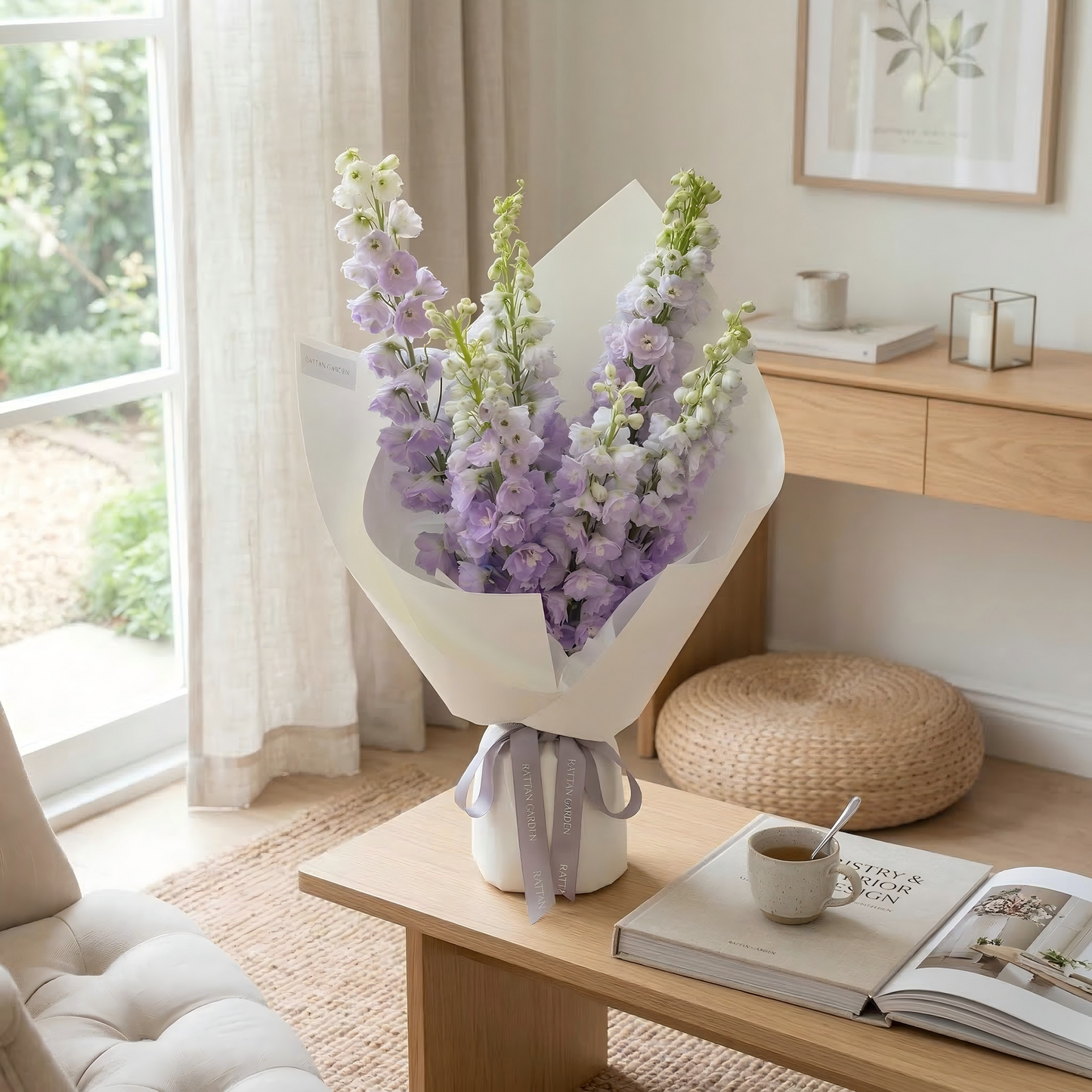 Whimsical Purple Delphinium Flower Arrangement | Fresh Flower Delivery for Birthdays & Occasions