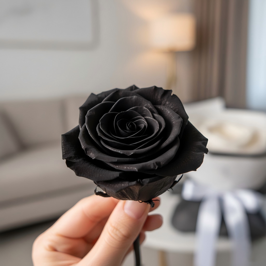 Eternal Secret Personalized Black & Pink Rose Bouquet