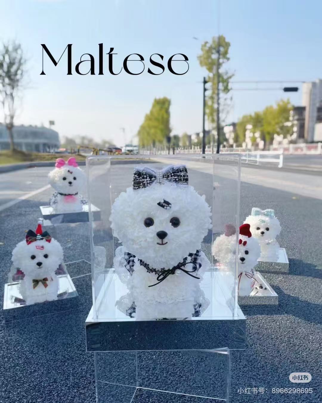 Preserved Flower Dolls-Dog