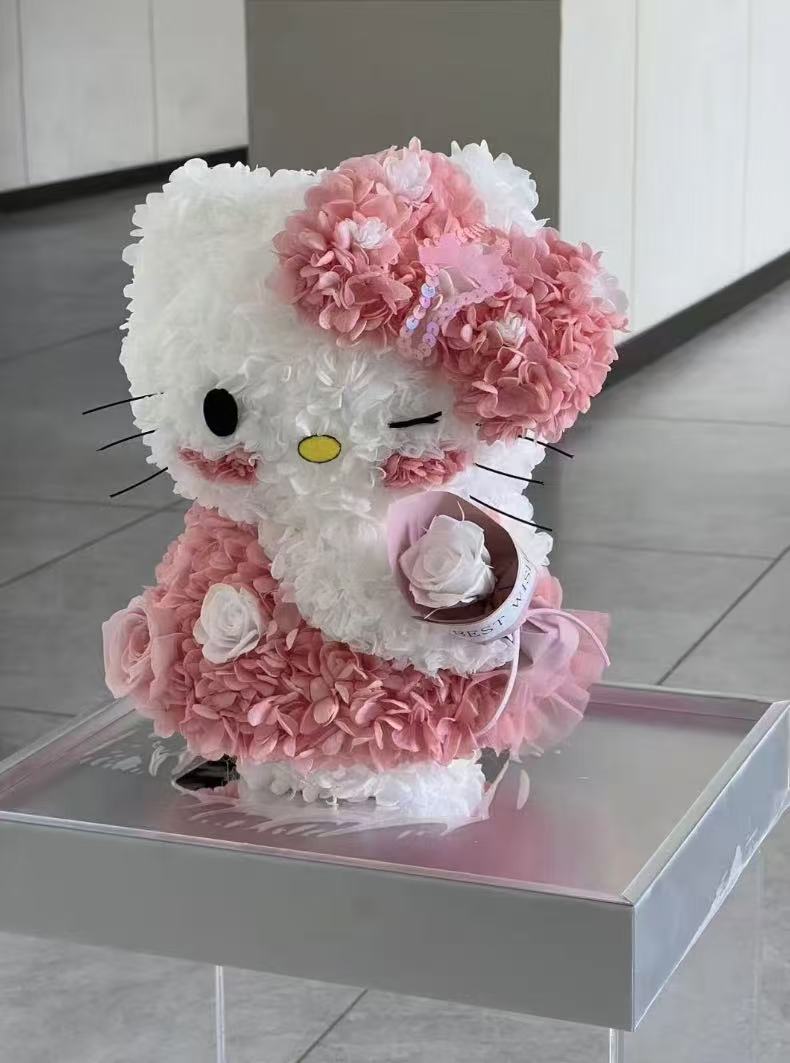 Preserved Flower Dolls-HelloKitty