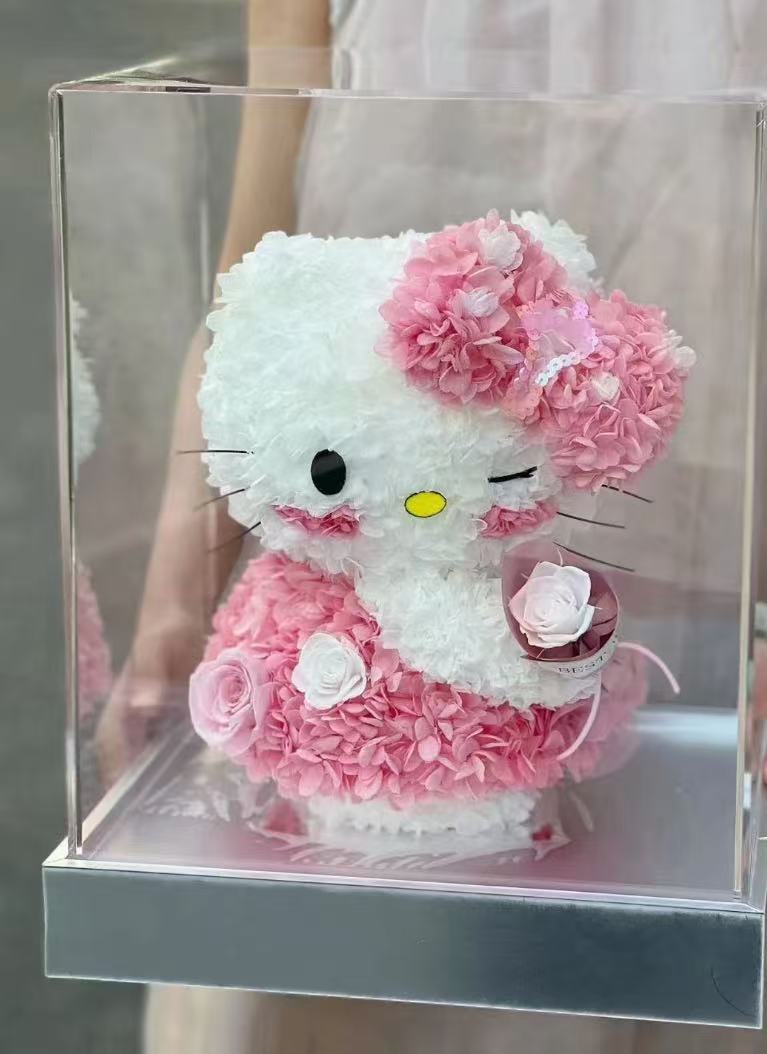 Preserved Flower Dolls-HelloKitty