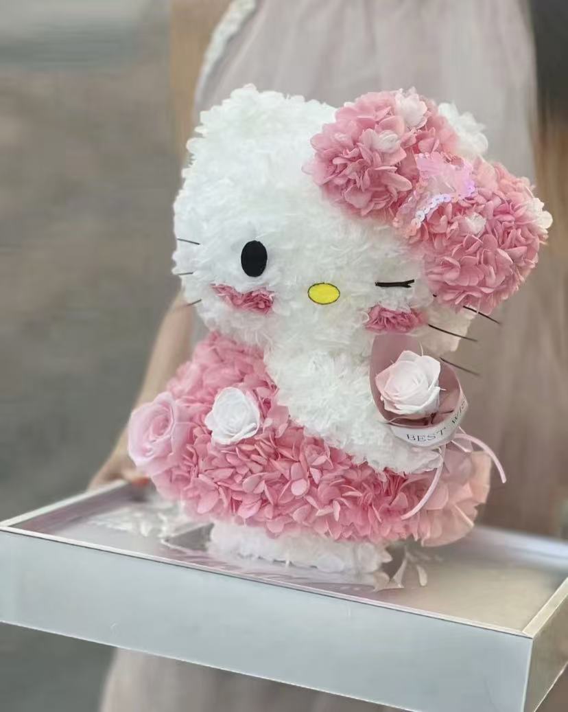 Preserved Flower Dolls-HelloKitty