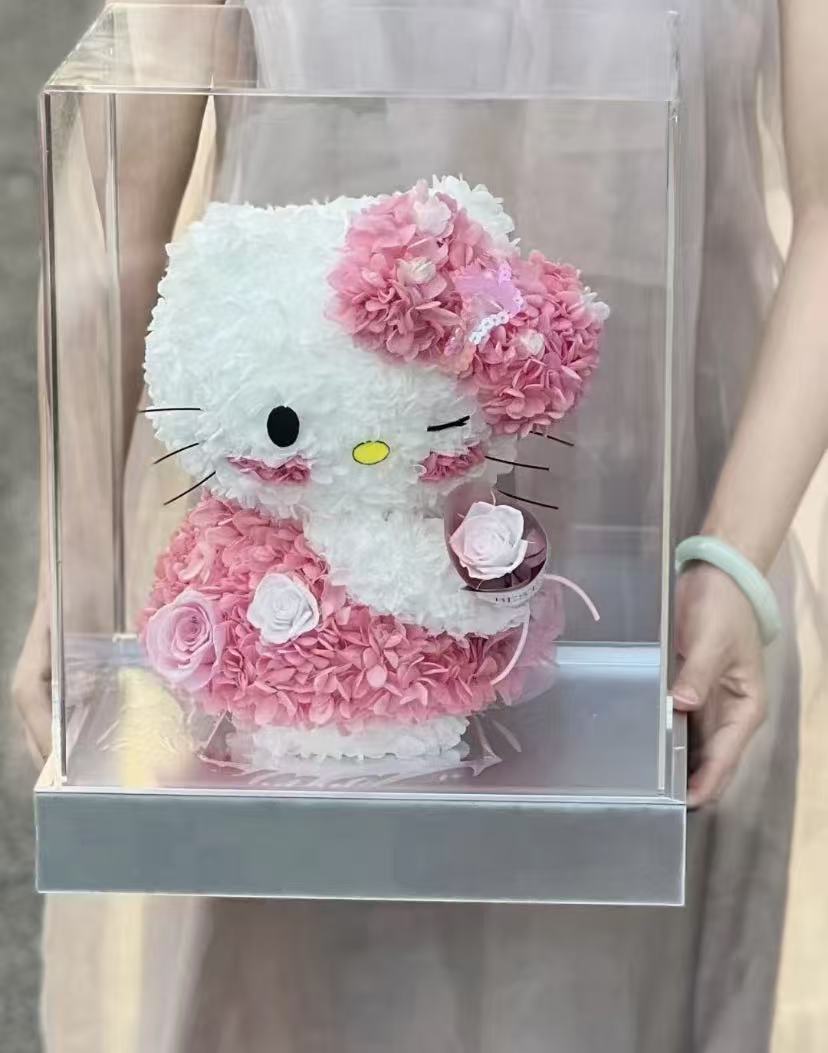 Preserved Flower Dolls-HelloKitty