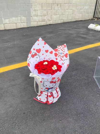Preserved Flower HelloKitty Bouquet