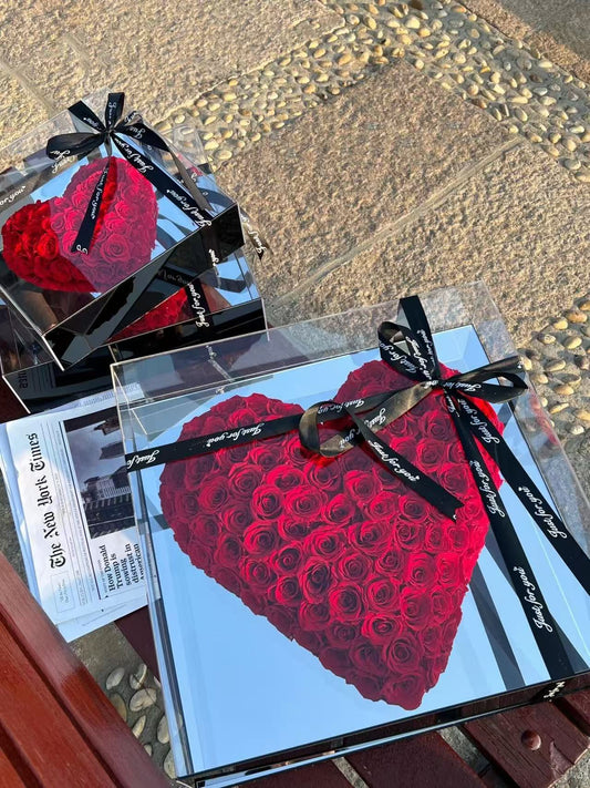 "The Eternal Heart" Luxury Preserved Rose Box