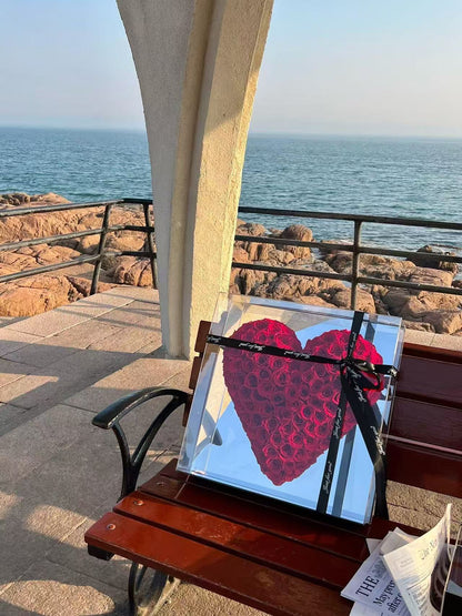 "The Eternal Heart" Luxury Preserved Rose Box