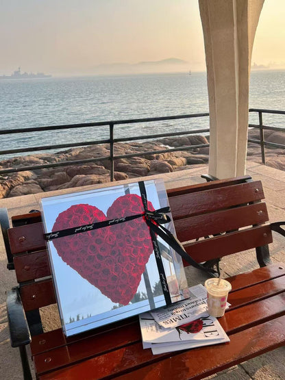 "The Eternal Heart" Luxury Preserved Rose Box