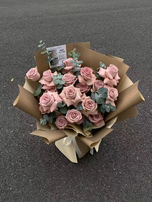 Pink Preserved Rose Bouquet