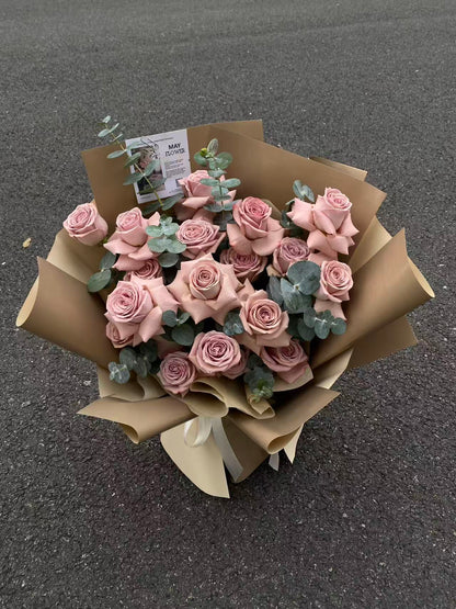 Pink Preserved Rose Bouquet