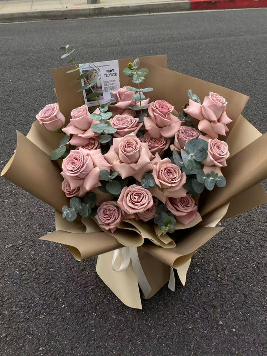 Pink Preserved Rose Bouquet