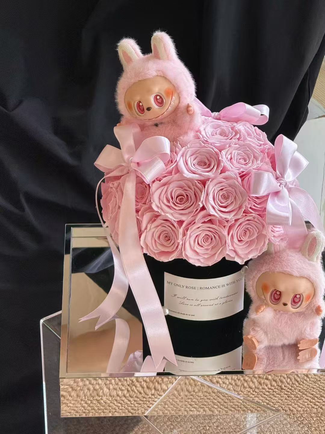 Preserved Rose Box- labubu