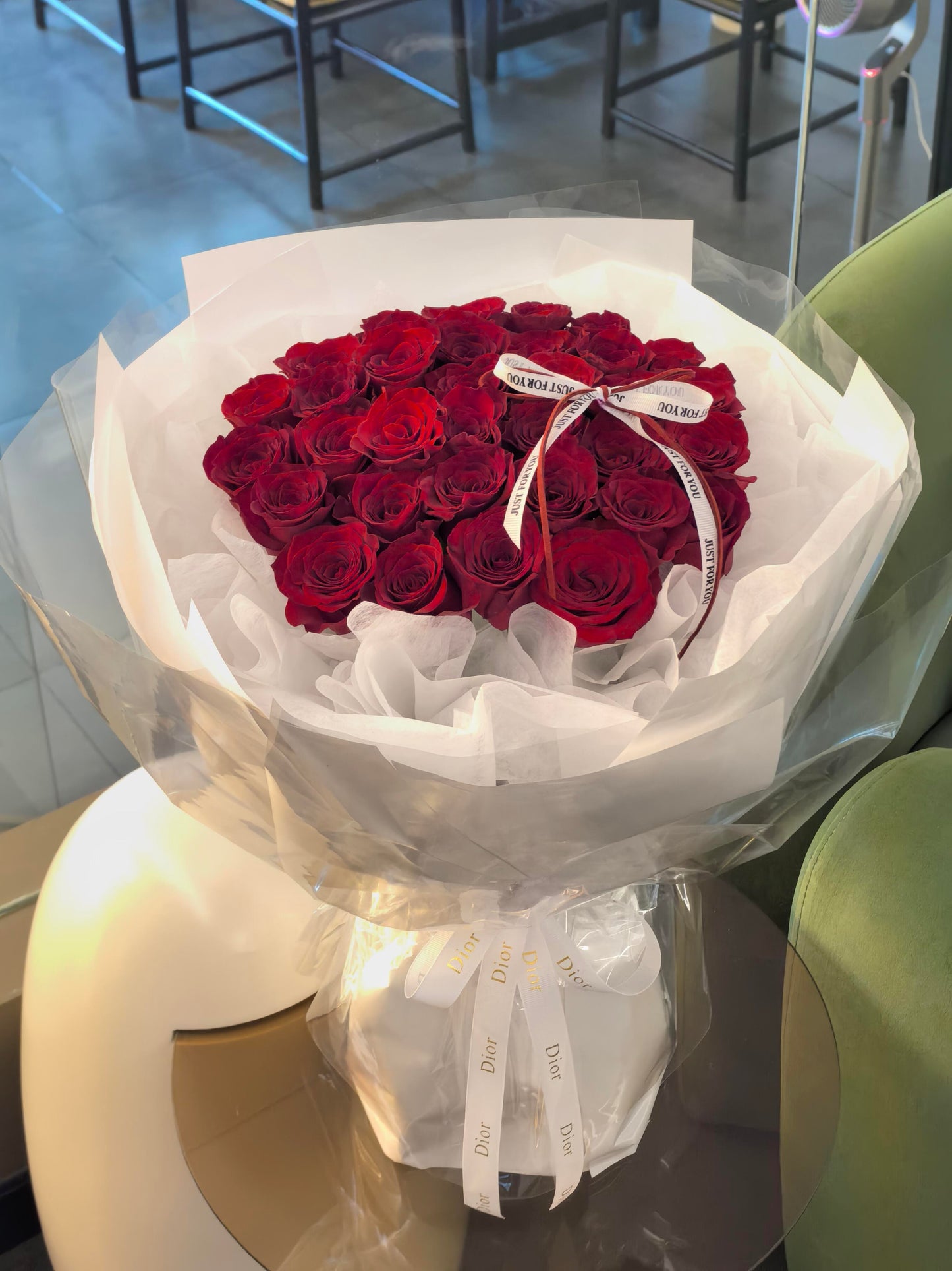 Classic Red Roses Fresh Flower Bouquet