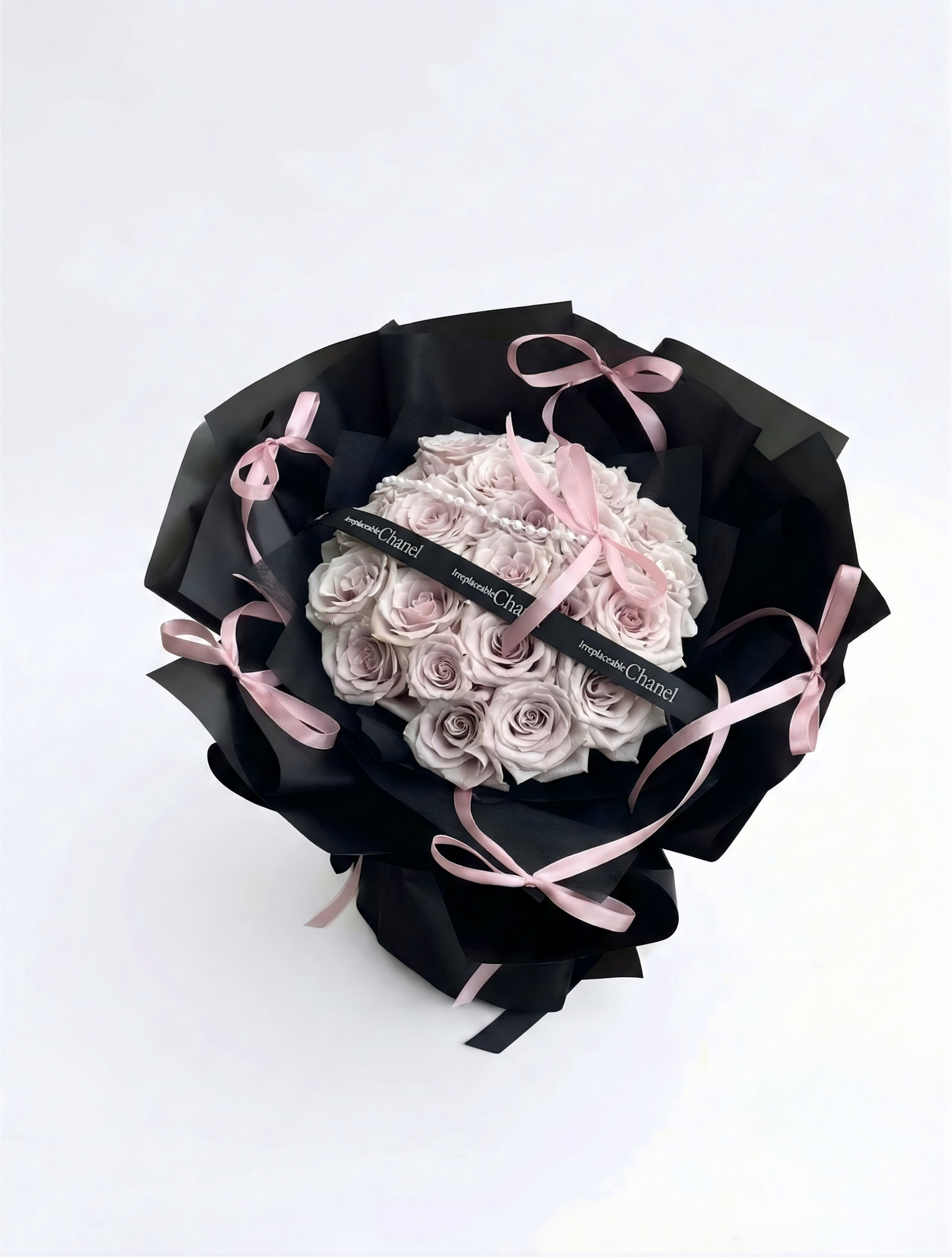 Modern Blush Pink Rose Bouquet - Premium Fresh Flowers
