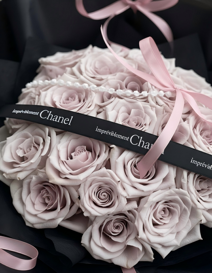 Modern Blush Pink Rose Bouquet - Premium Fresh Flowers