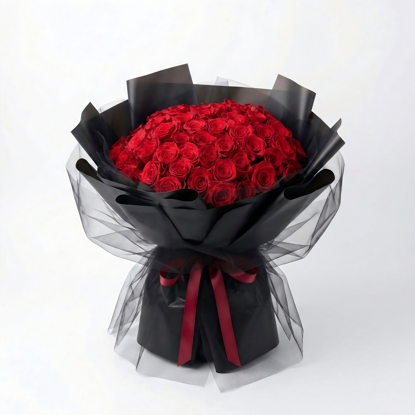 Premium Fresh Red Rose Bouquet – Luxury Romantic Flowers from a Local USA Florist