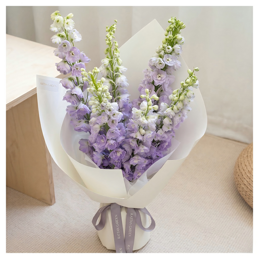 Whimsical Purple Delphinium Flower Arrangement  | Fresh Flower Delivery for Birthdays & Occasions