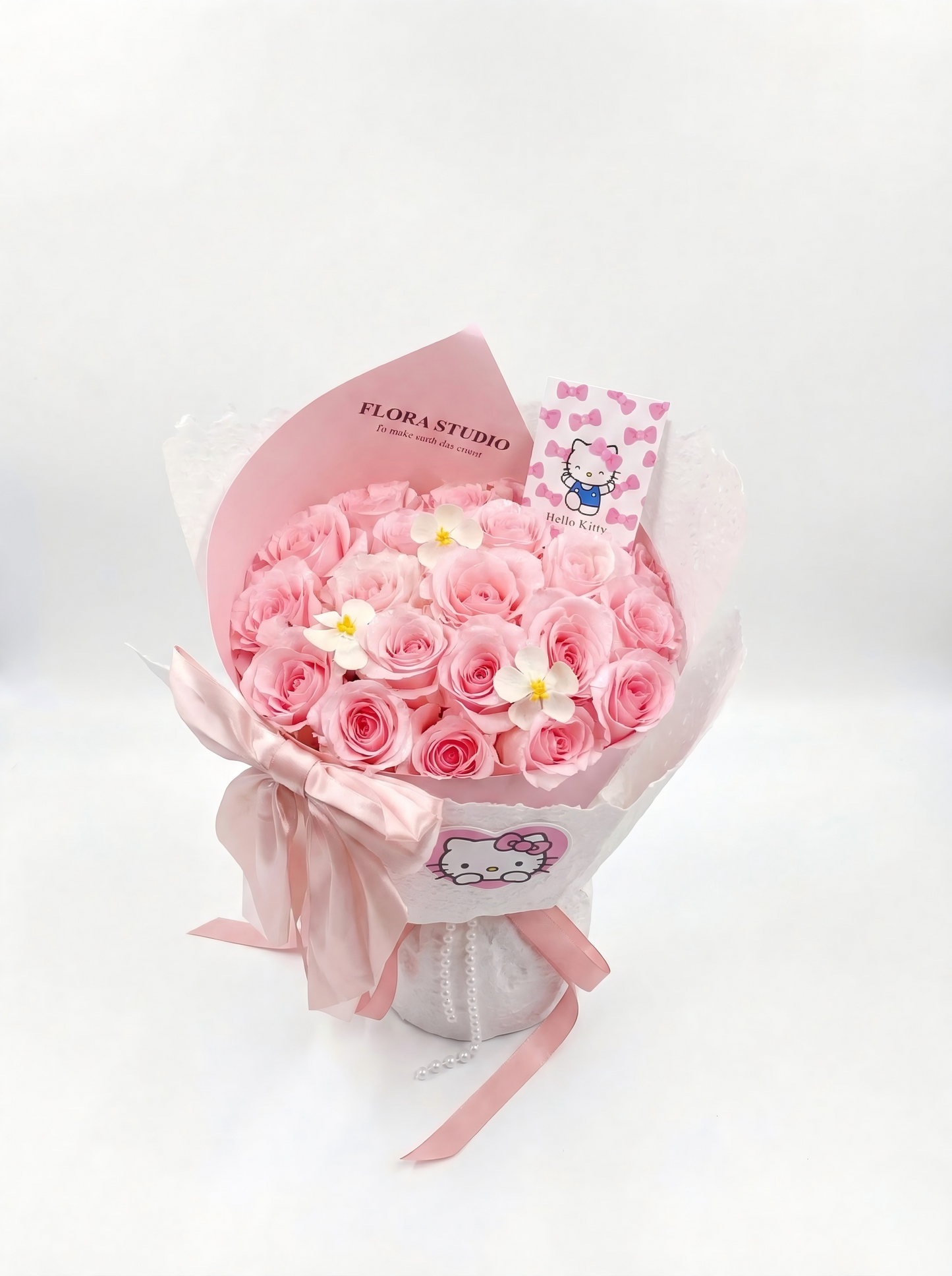 Hello Kitty Pink Rose Bouquet for Birthday & Valentine's Day