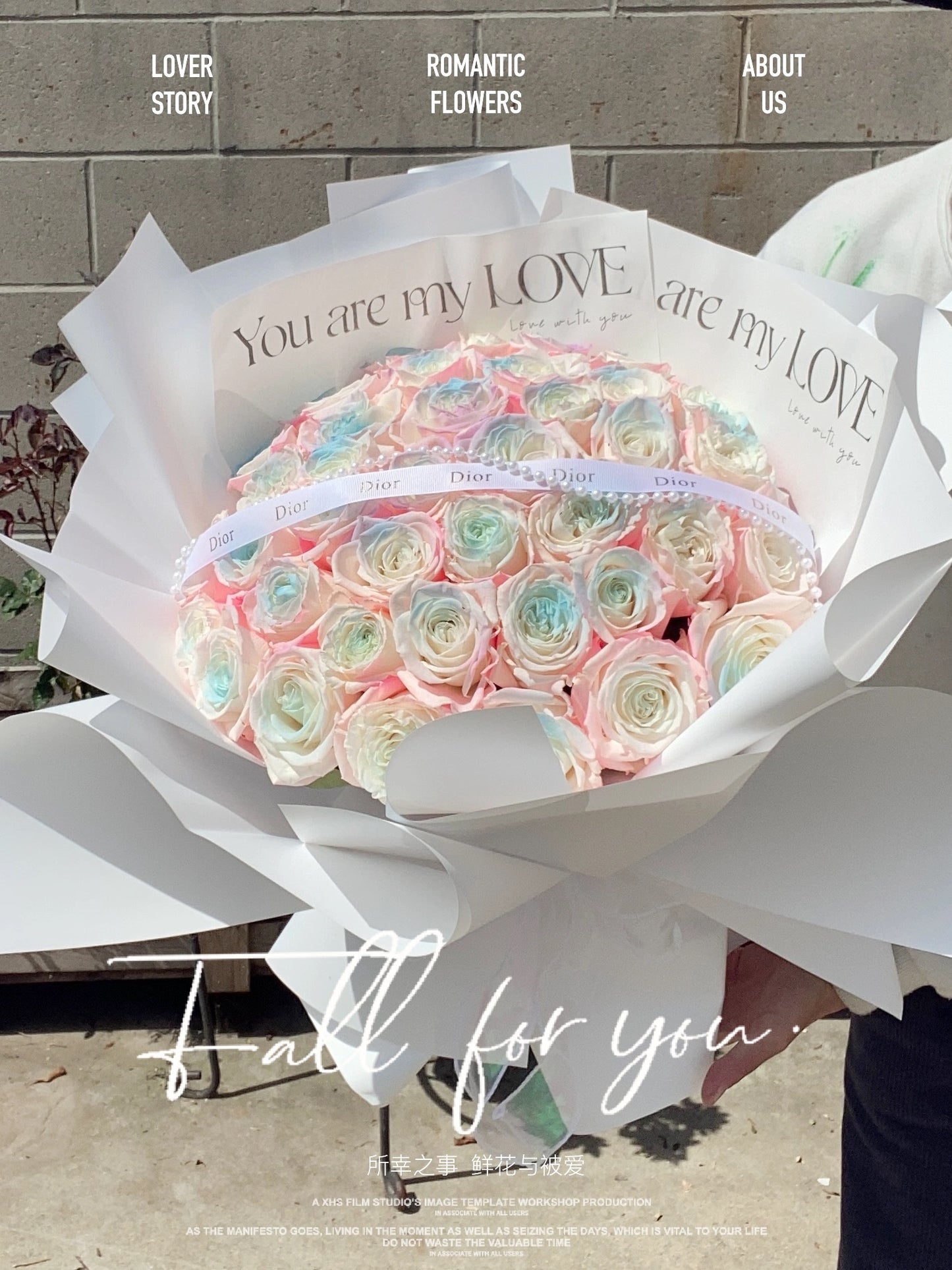 Dreamy Macaron Color Fresh Rose Bouquet - Perfect Anniversary & Birthday Gift