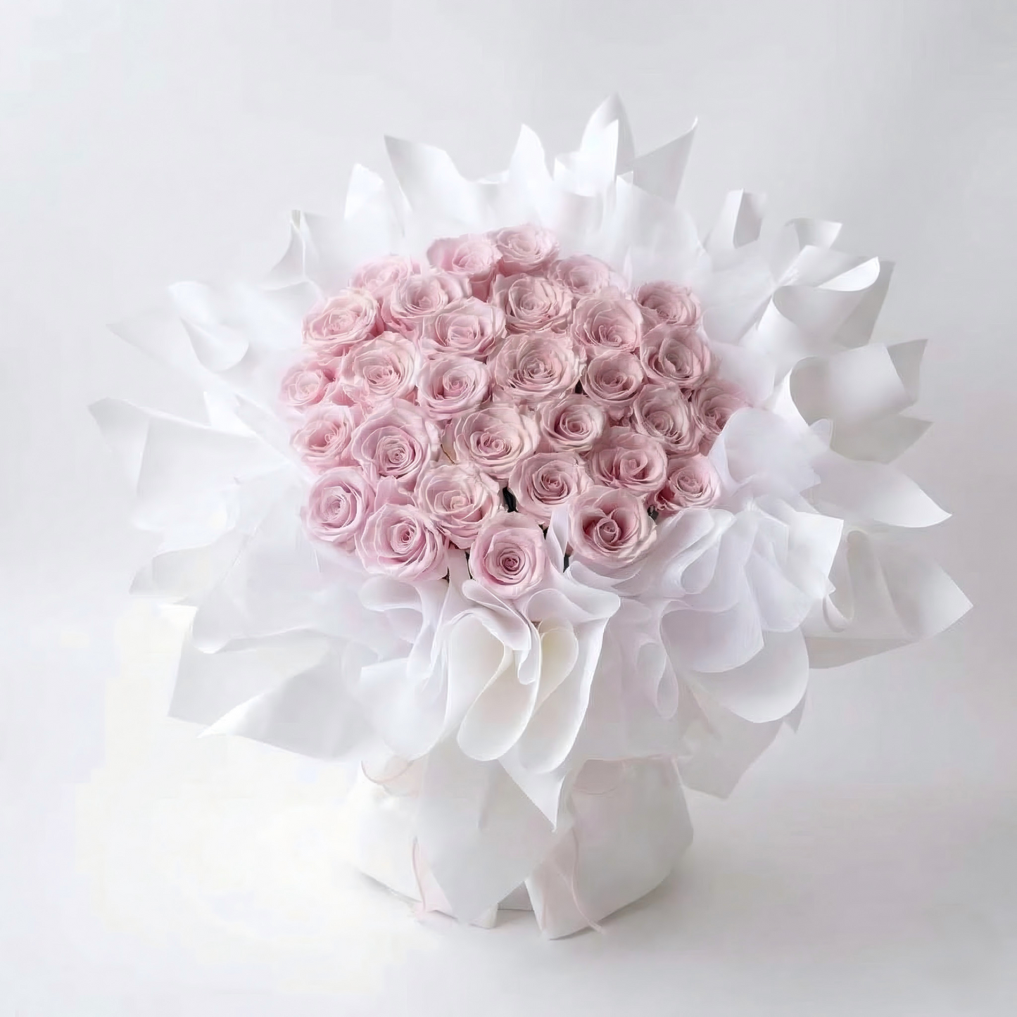 Handcrafted Pink Eternal Rose Bouquet - Romantic Preserved Flowers for Anniversary