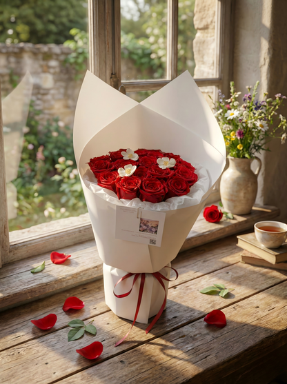 Elegant Preserved Red Rose Bouquet – Luxury Forever Flowers for Timeless Gifts