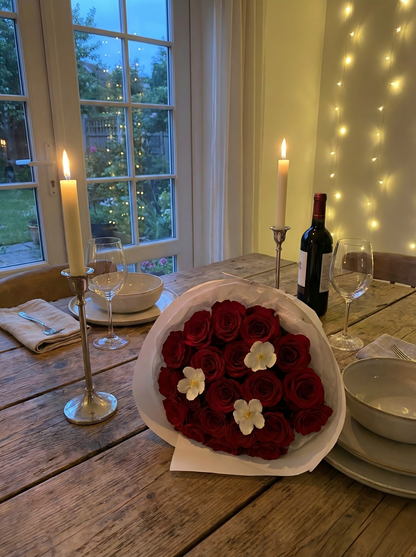 Elegant Preserved Red Rose Bouquet – Luxury Forever Flowers for Timeless Gifts