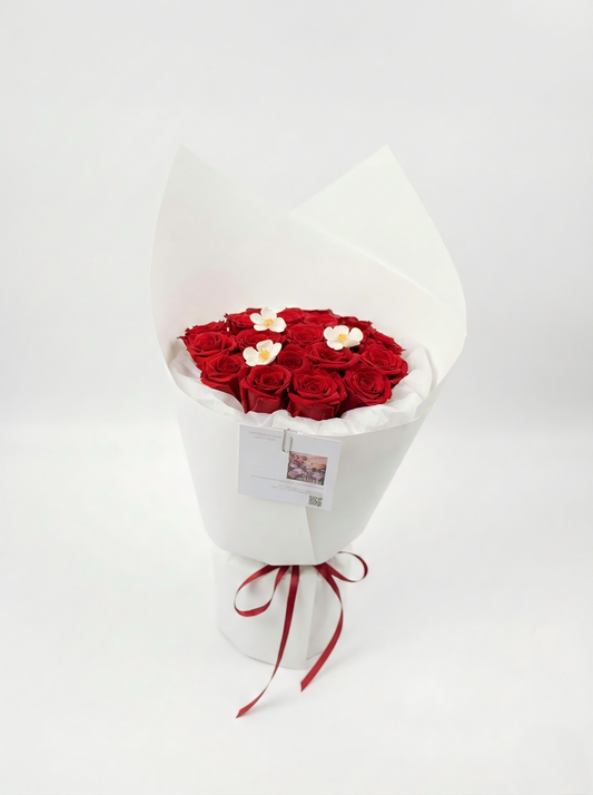 Elegant Preserved Red Rose Bouquet – Luxury Forever Flowers for Timeless Gifts