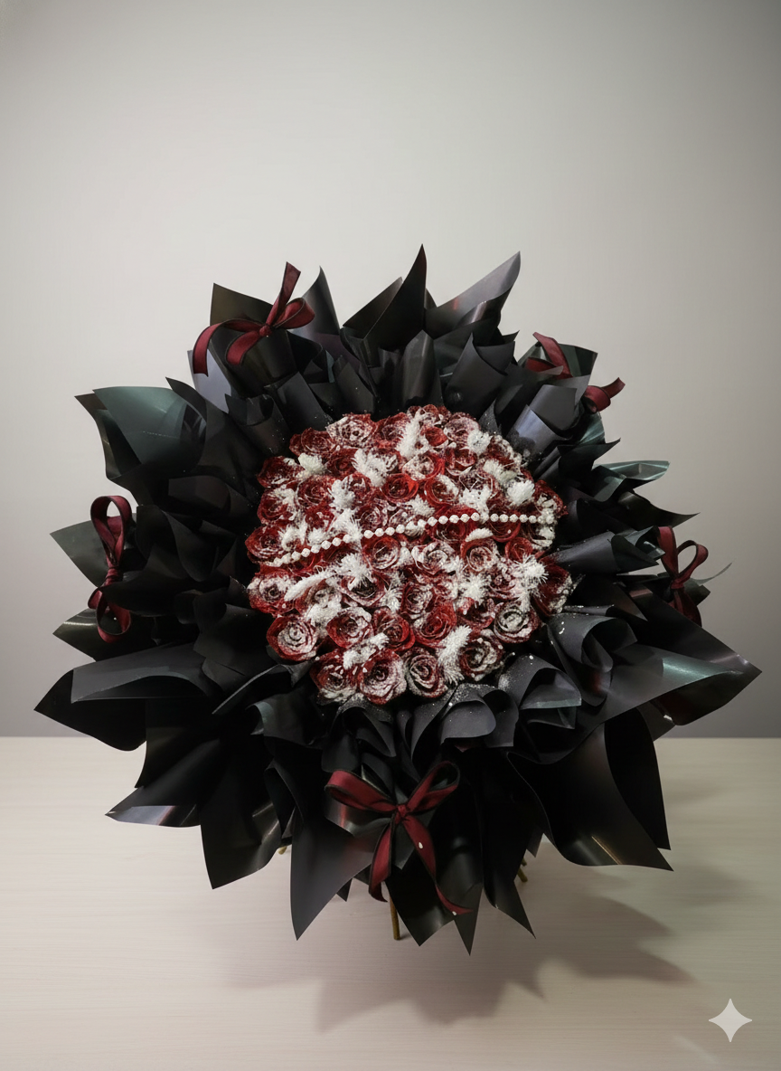 Everlasting Red Rose Bouquet- Premium Preserved Flowers for Home Decor