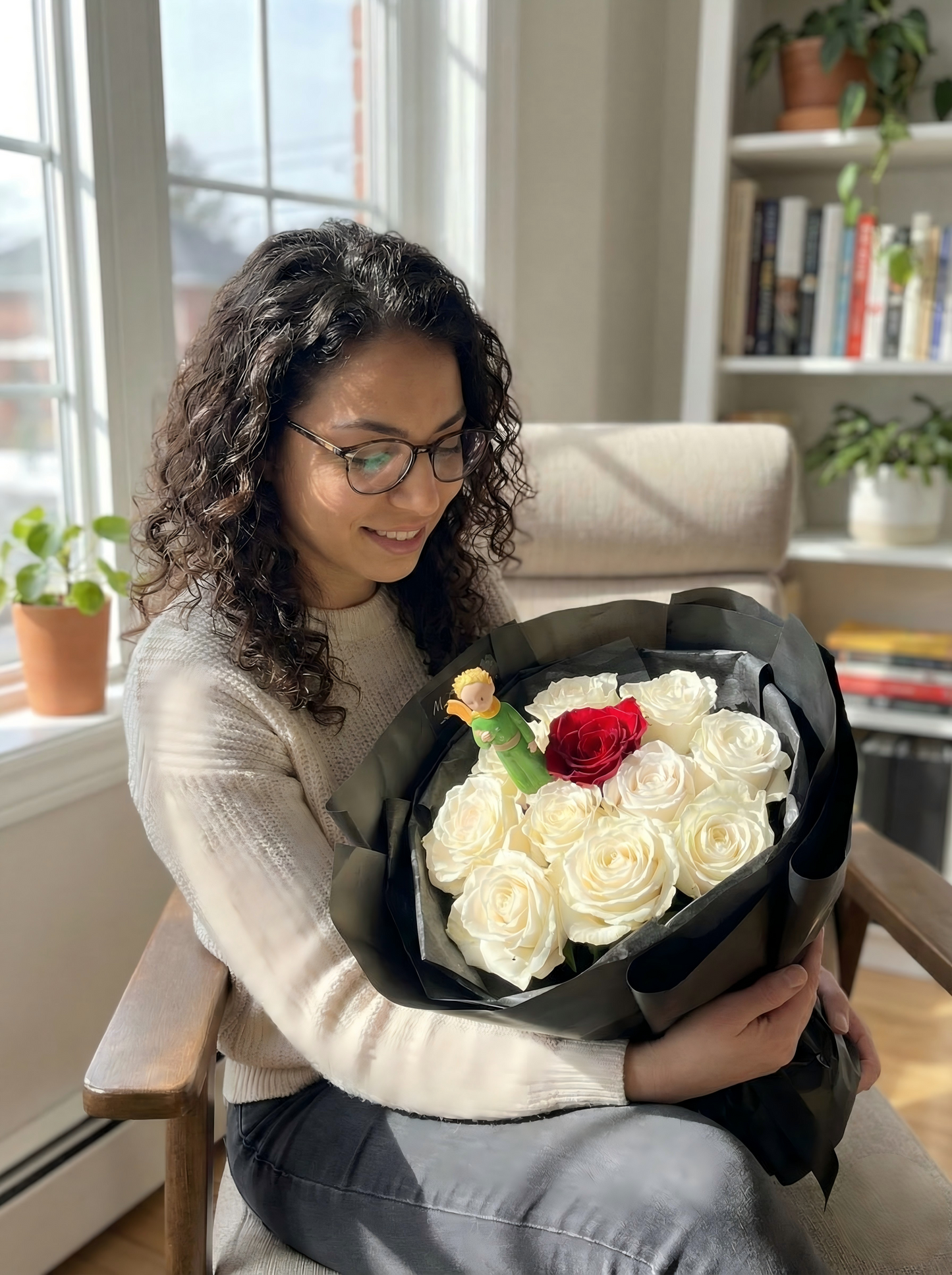 "My Unique Rose" The Little Prince Preserved Flower Bouquet