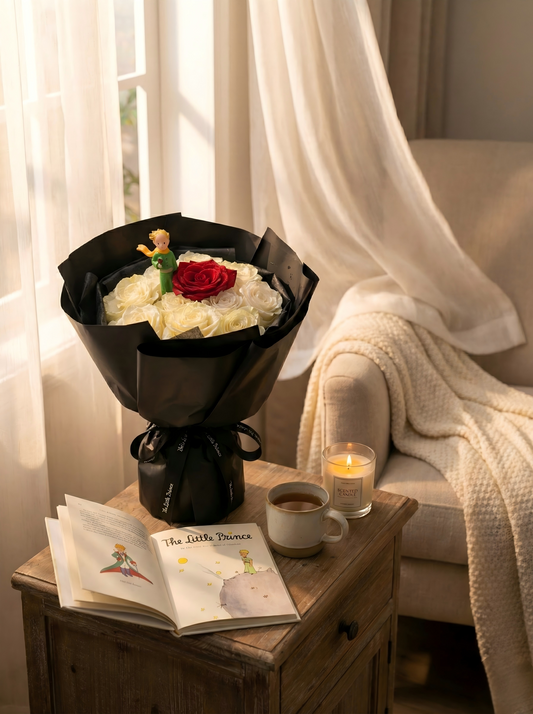 "My Unique Rose" The Little Prince Preserved Flower Bouquet