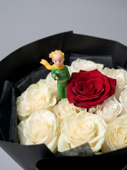 "My Unique Rose" The Little Prince Preserved Flower Bouquet