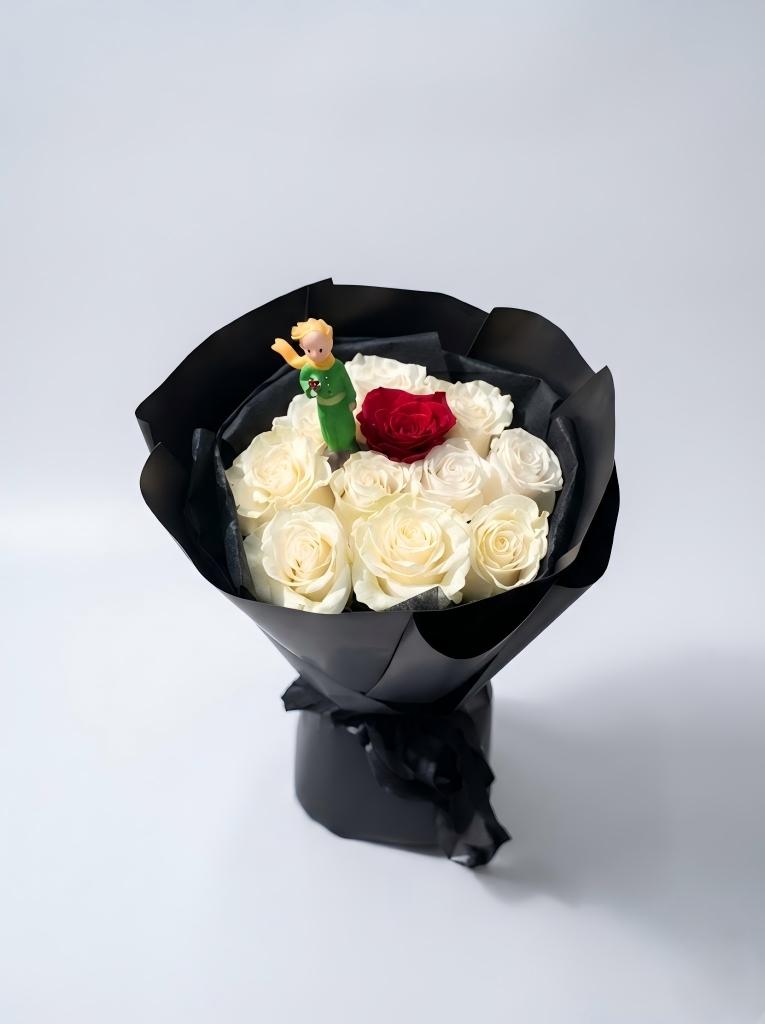 "My Unique Rose" The Little Prince Preserved Flower Bouquet